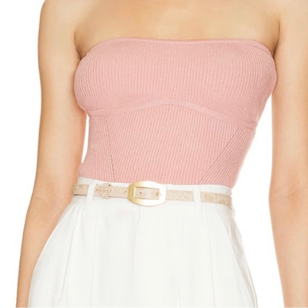 WeWoreWhat Rib Tube Top in Pink, NWT size Medium